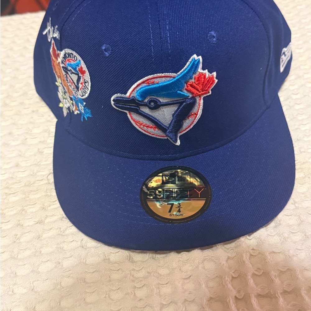 New Era 59FIFTY Toronto Blue Jays MLB Hat The 6ix Blue Size 7 3/4 Brand New